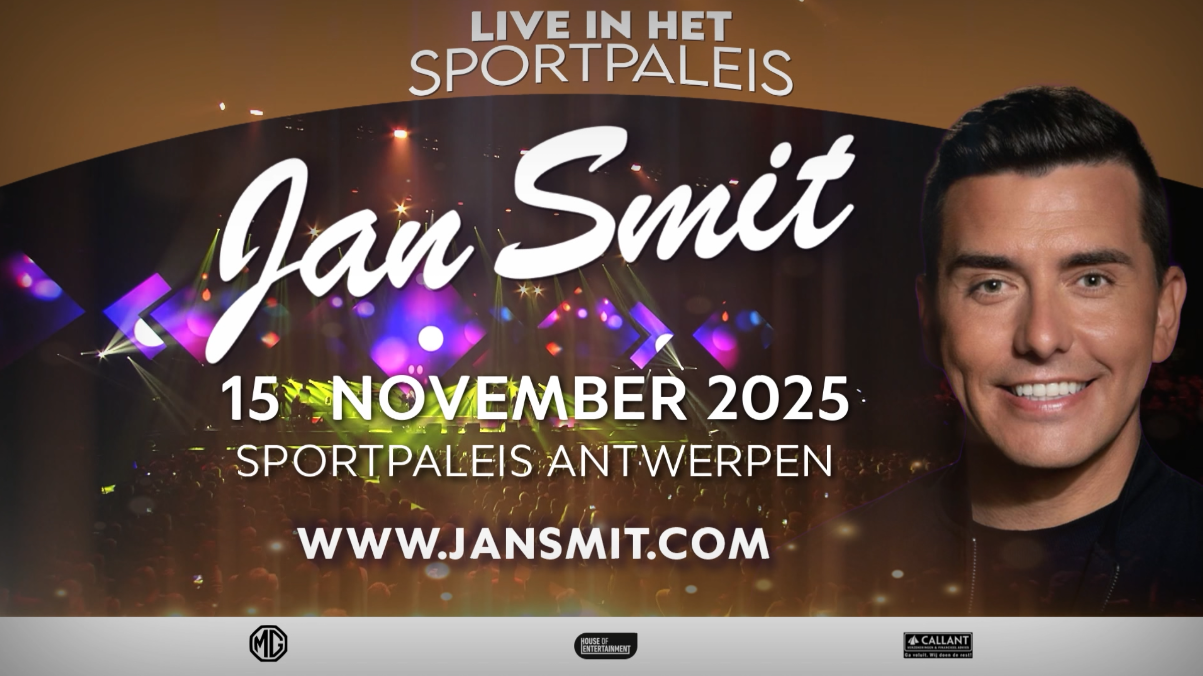 Jan Smit Live in het Sportpaleis (AFAS Dome) – 15 november 2025