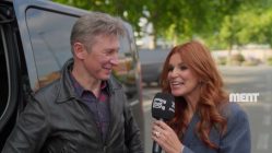 Helmut Lotti en KAtja Retsin tijdens de TV-opname van Play THat Song