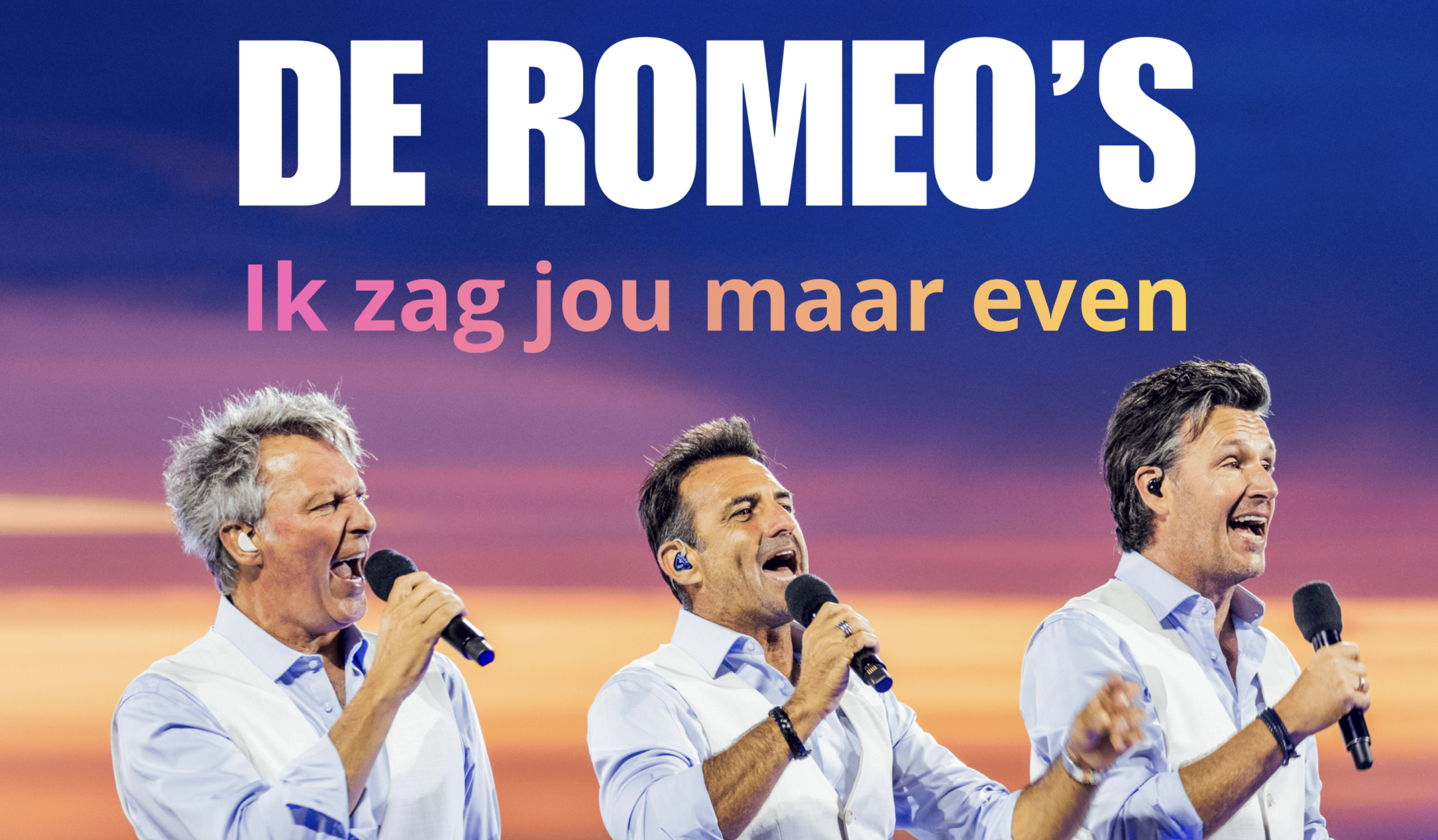 De Romeo’s duiken de zomer in met moderne disco-vibe: ‘Ik Zag Jou Maar Even’