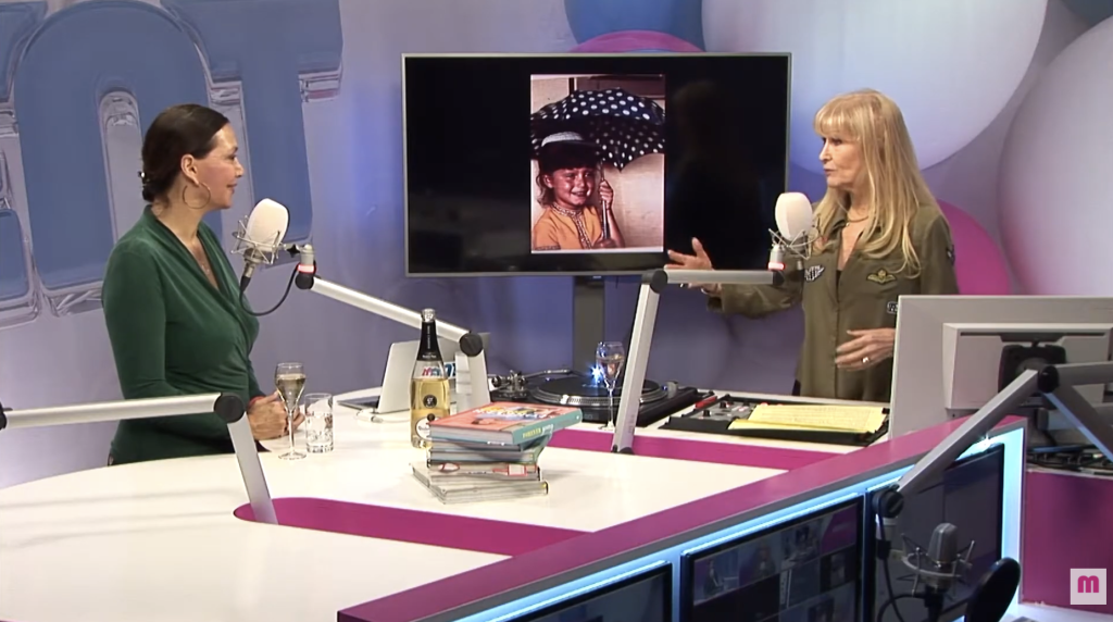 Martine Prenen in de MENT-studio voor het programma Hadiemicha.