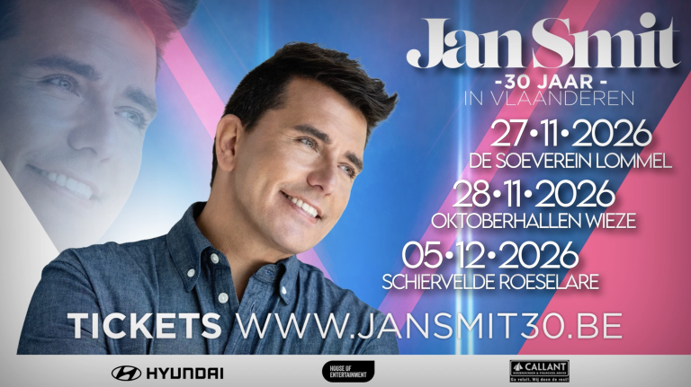 Concert Jan Smit 30 jaar in Vlaanderen